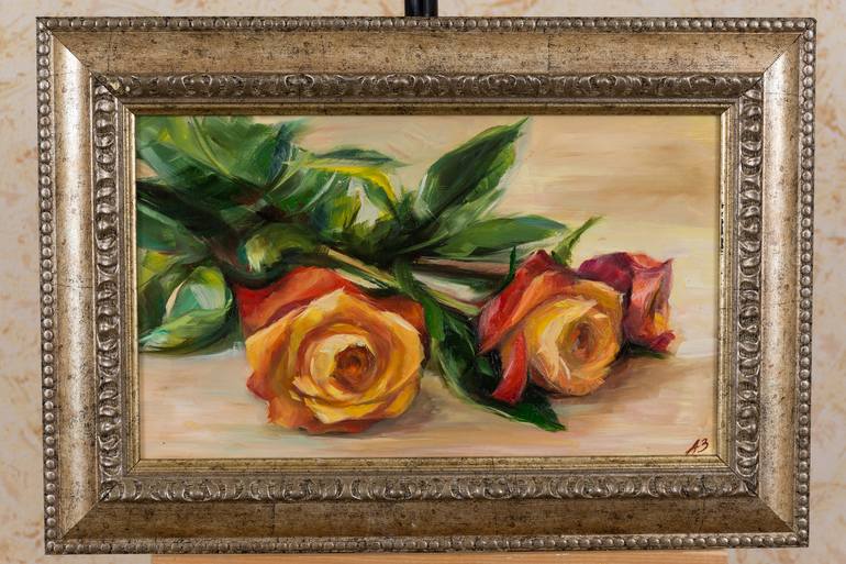 Original Fine Art Floral Painting by Anna Pismenskova