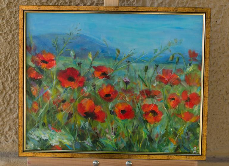 Original Impressionism Floral Painting by Anna Pismenskova