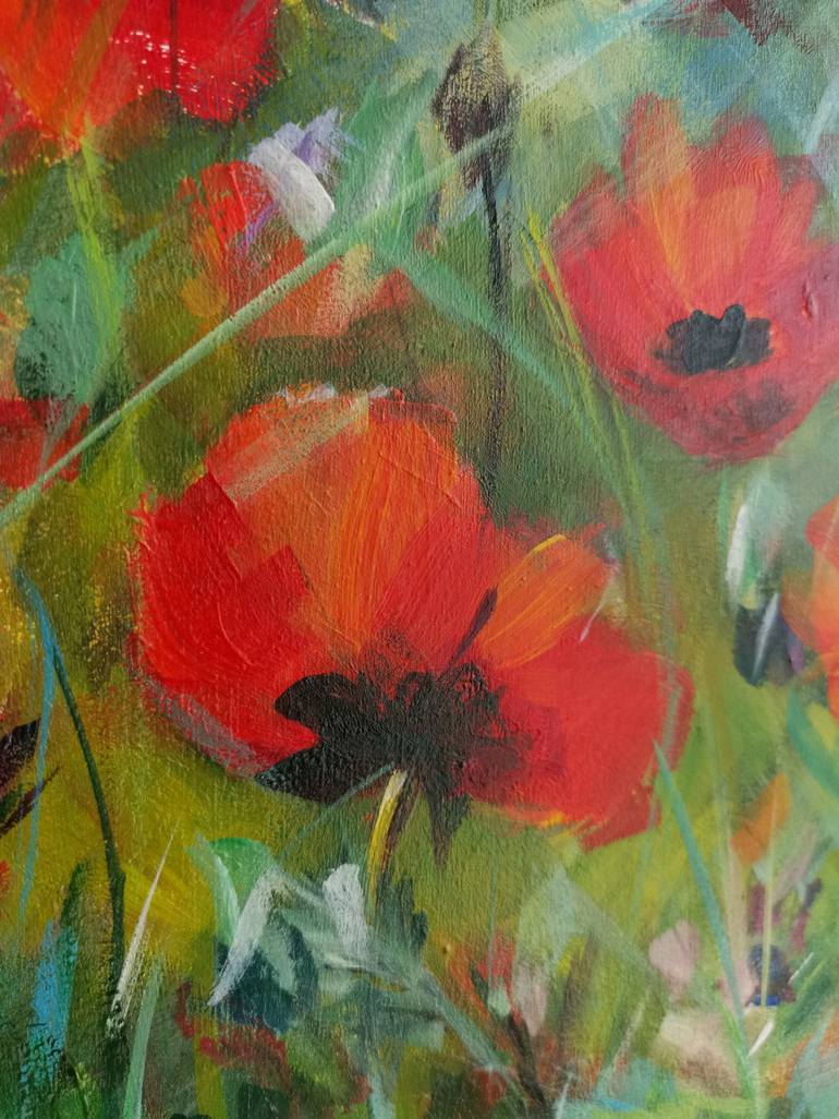 Original Impressionism Floral Painting by Anna Pismenskova