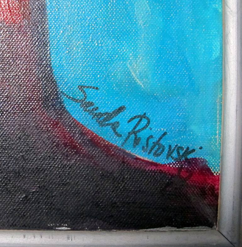Original Abstract Expressionism Erotic Painting by Sanda Grlić