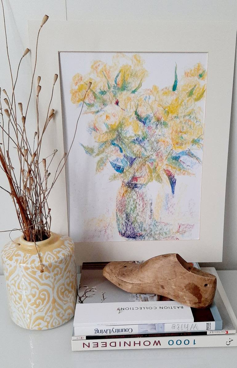 Original Floral Painting by Elmira Herren