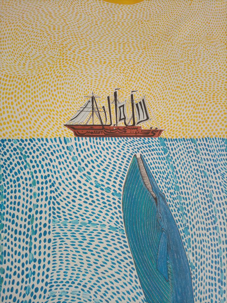 Original Abstract Expressionism Abstract Painting by Sajid Hussain