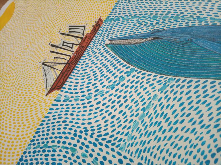 Original Abstract Expressionism Abstract Painting by Sajid Hussain