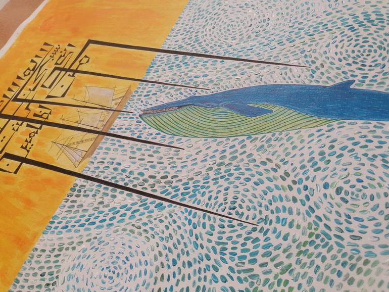 Original Abstract Expressionism Abstract Painting by Sajid Hussain