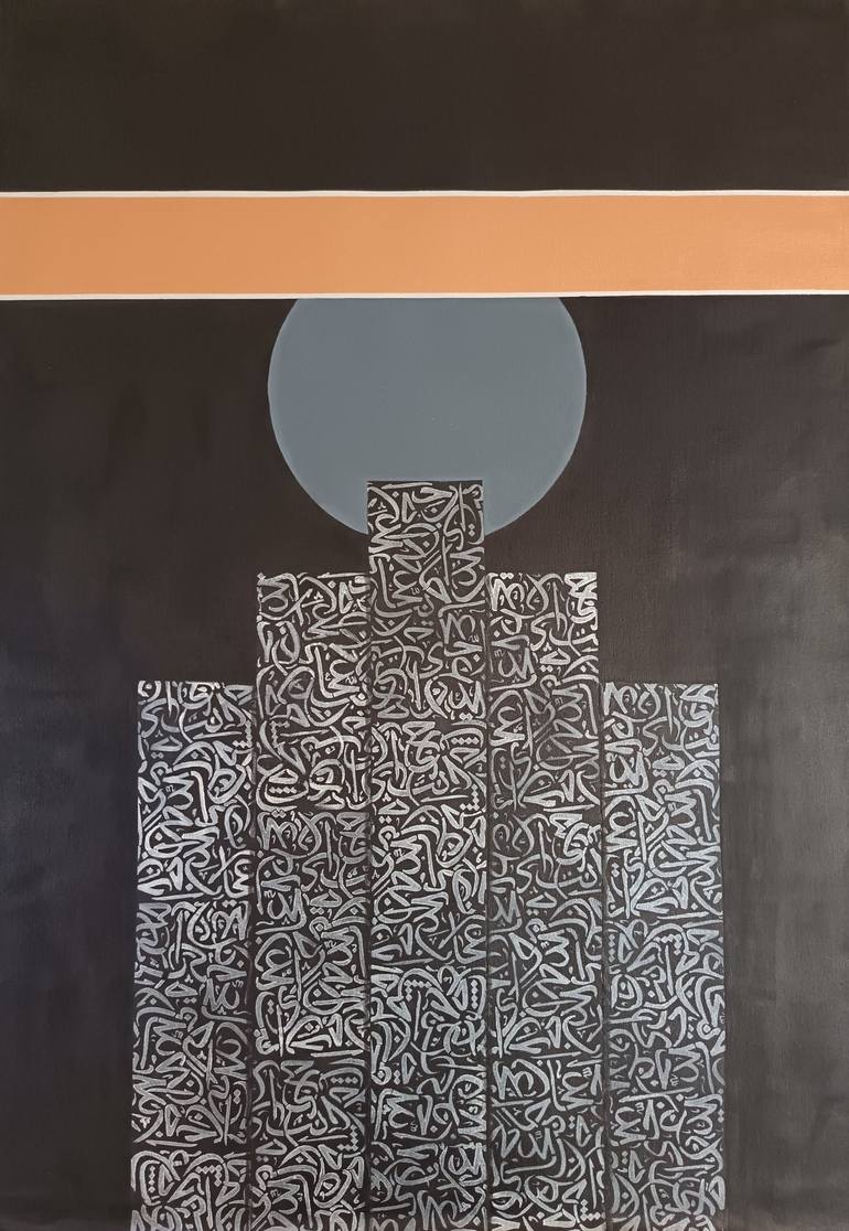 Original Abstract Calligraphy Paintings by Sajid Hussain
