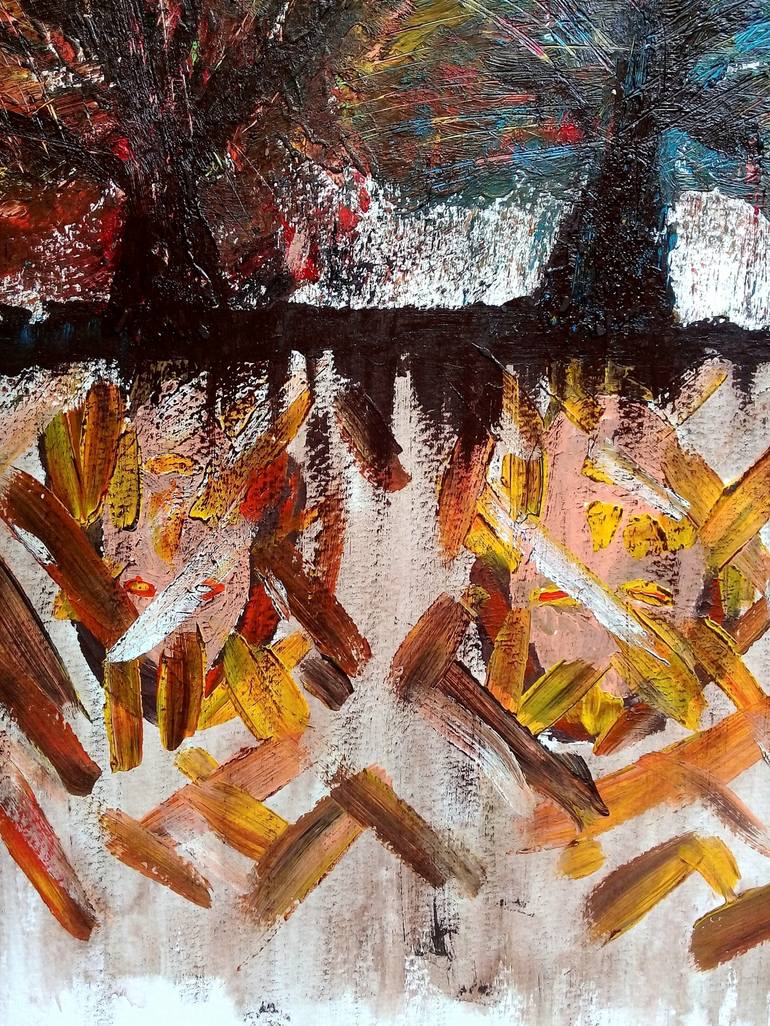 Original Abstract Expressionism Abstract Painting by Sajid Hussain