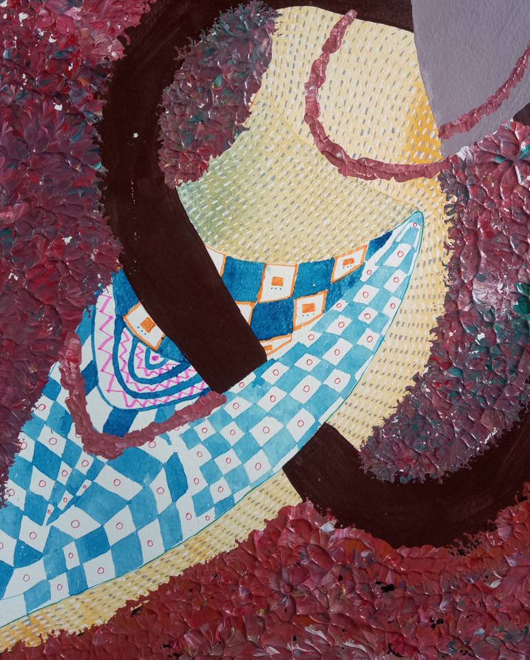 Original Pop Art Abstract Painting by Sajid Hussain