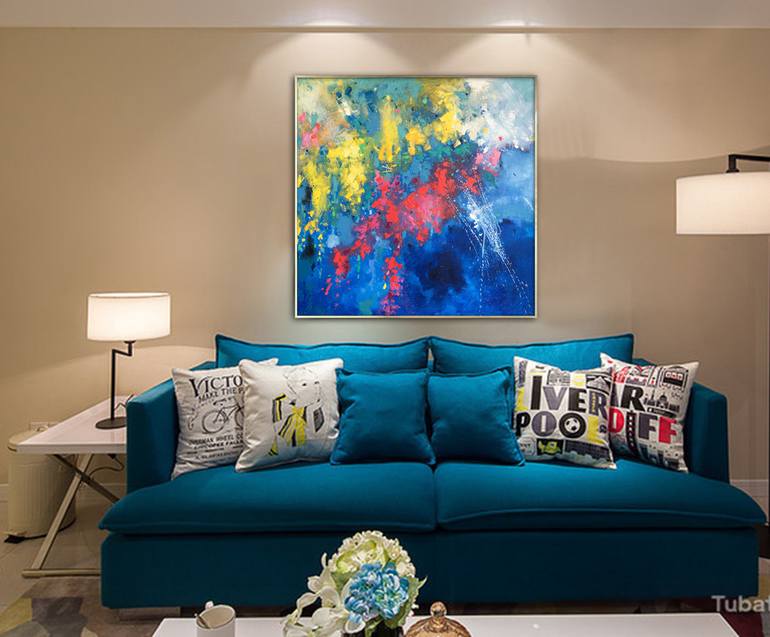Original Abstract Expressionism Abstract Painting by Jingshen You