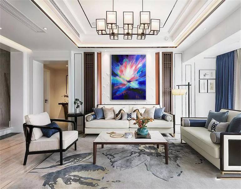 Original Abstract Expressionism Abstract Painting by Jingshen You