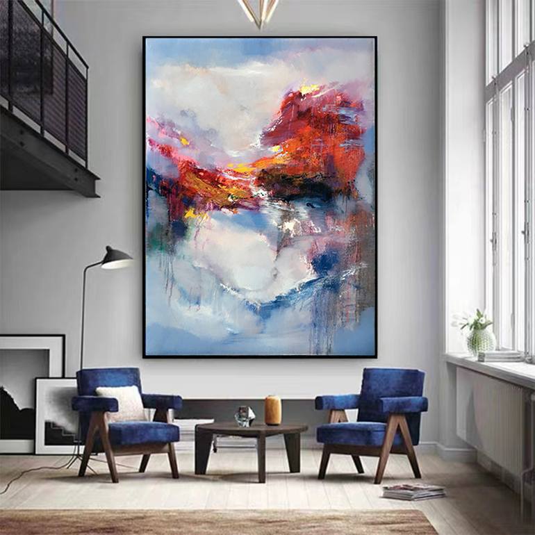 Original Abstract Expressionism Abstract Painting by Jingshen You