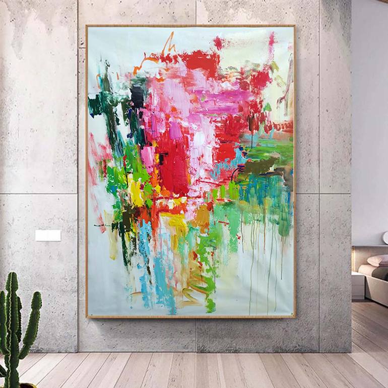 Original Abstract Expressionism Abstract Painting by jingshen you