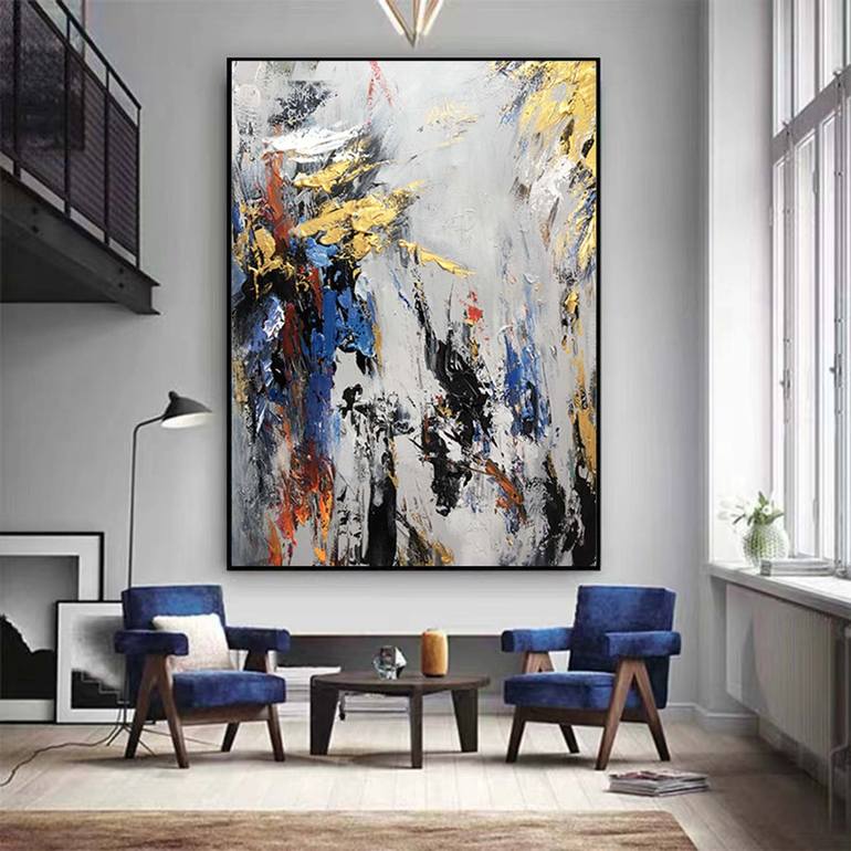 Original Abstract Expressionism Abstract Painting by jingshen you