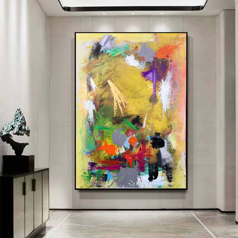 Original Abstract Expressionism Abstract Painting by jingshen you