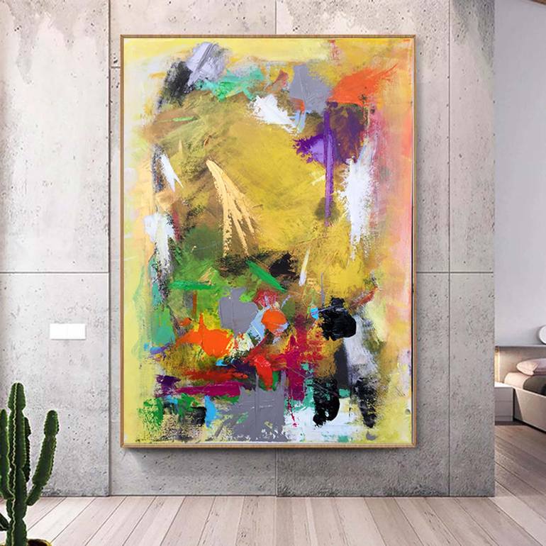 Original Abstract Expressionism Abstract Painting by jingshen you