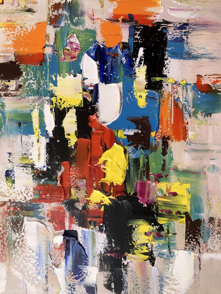 Original Abstract Expressionism Abstract Painting by jingshen you