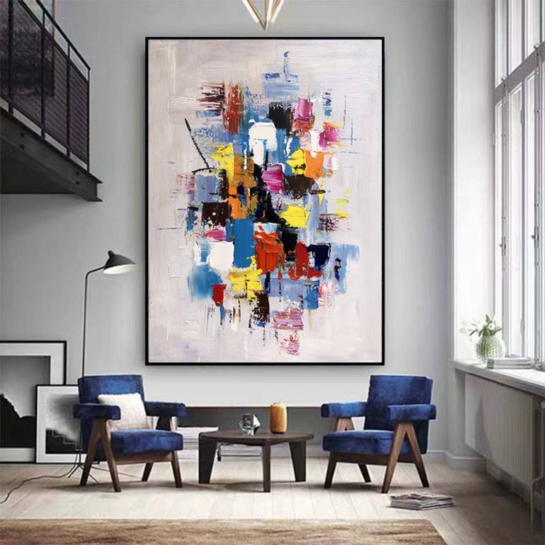 Original Abstract Expressionism Abstract Painting by jingshen you