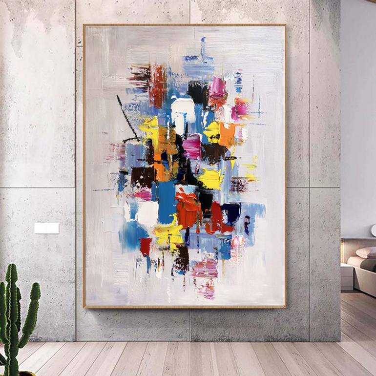 Original Abstract Expressionism Abstract Painting by jingshen you