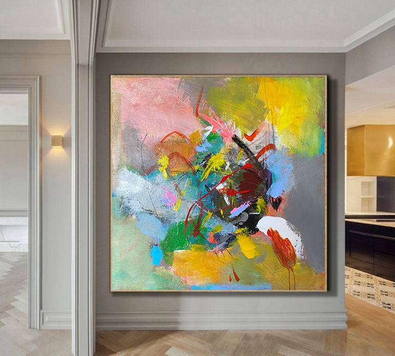 Original Abstract Expressionism Abstract Painting by jingshen you