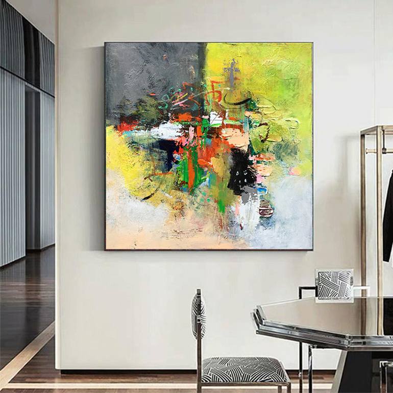 Original Abstract Expressionism Abstract Painting by jingshen you