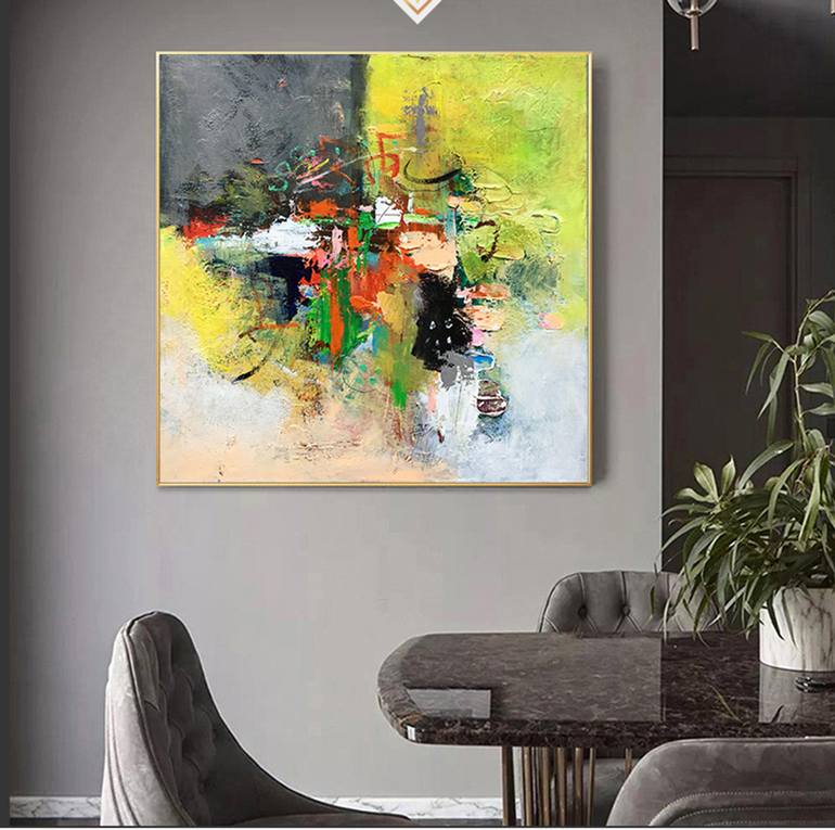 Original Abstract Expressionism Abstract Painting by jingshen you