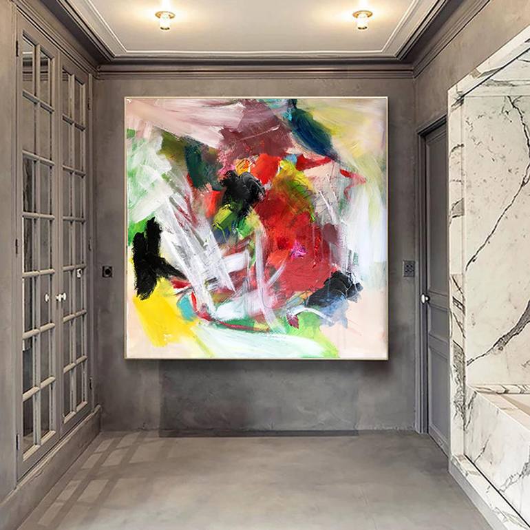 Original Abstract Expressionism Abstract Painting by Jingshen You