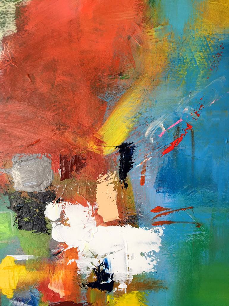 Original Abstract Expressionism Abstract Painting by Jingshen You