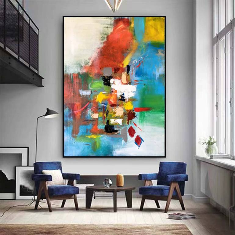 Original Abstract Expressionism Abstract Painting by Jingshen You