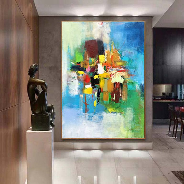 Original Abstract Expressionism Abstract Painting by jingshen you