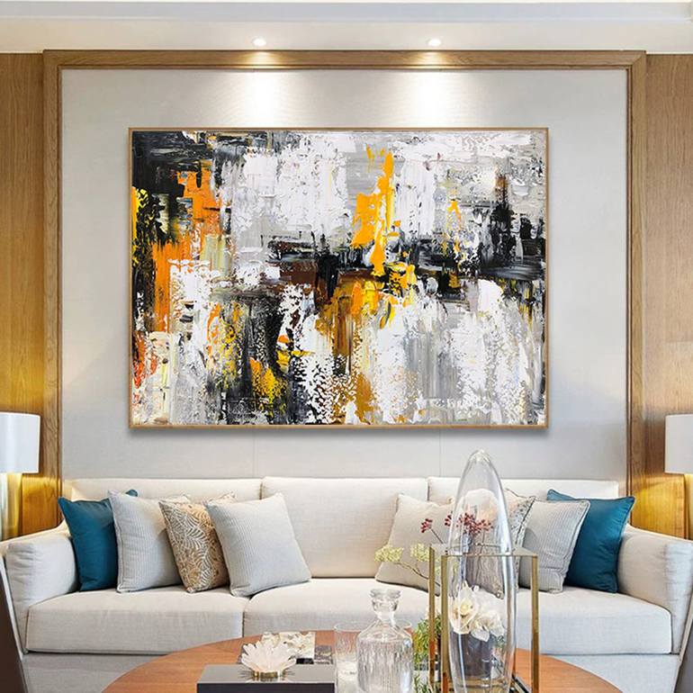 Original Abstract Expressionism Abstract Painting by jingshen you