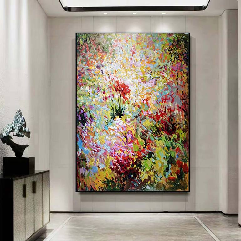 Original Abstract Expressionism Abstract Painting by Jingshen You