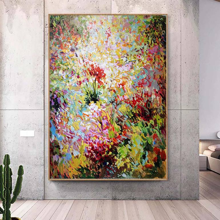 Original Abstract Expressionism Abstract Painting by Jingshen You