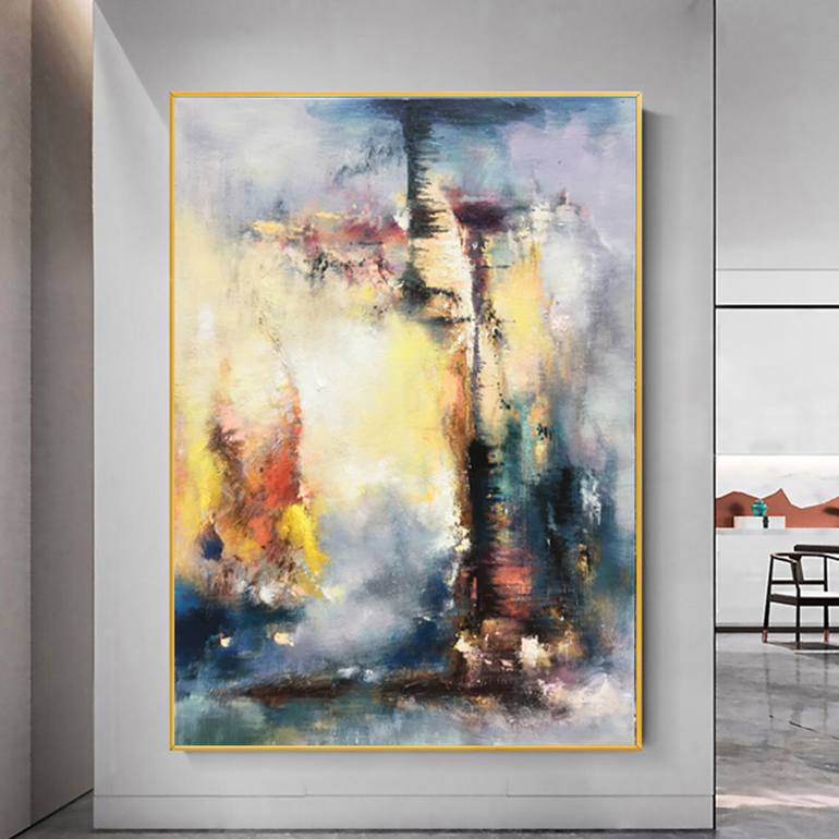 Original Abstract Expressionism Abstract Painting by Jingshen You