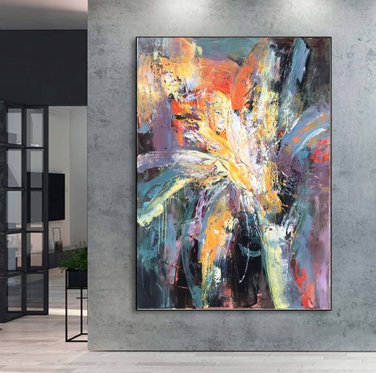 Original Abstract Expressionism Abstract Painting by jingshen you