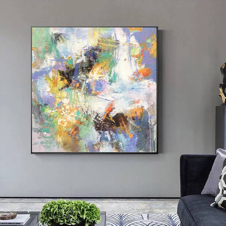 Original Abstract Expressionism Abstract Painting by jingshen you