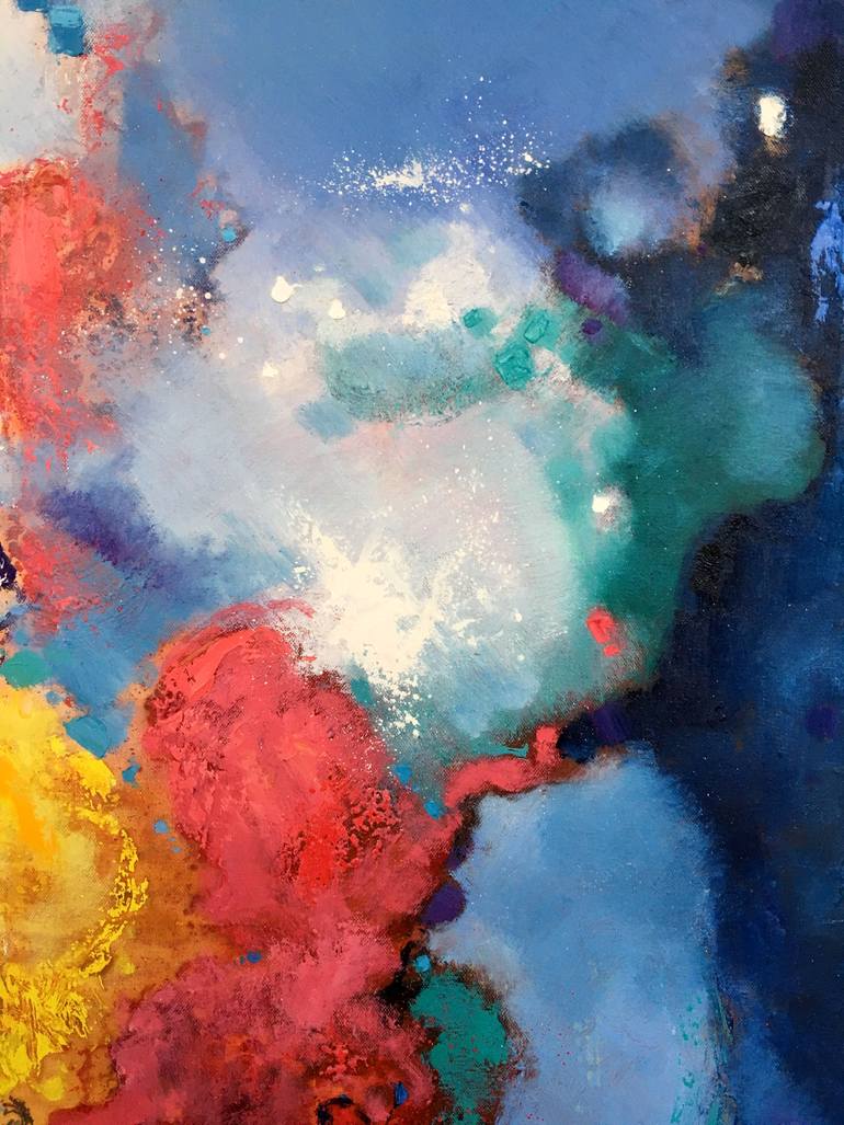 Original Abstract Expressionism Abstract Painting by Jingshen You