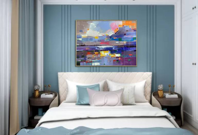 Original Abstract Expressionism Abstract Painting by Jingshen You