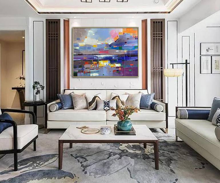 Original Abstract Expressionism Abstract Painting by Jingshen You