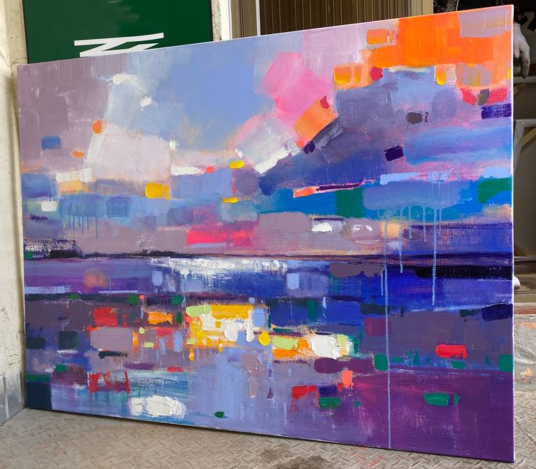 Original Abstract Expressionism Abstract Painting by Jingshen You