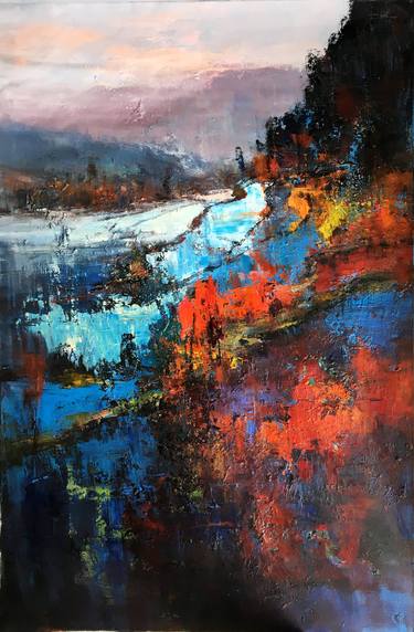 Original Abstract Expressionism Abstract Paintings by jingshen you