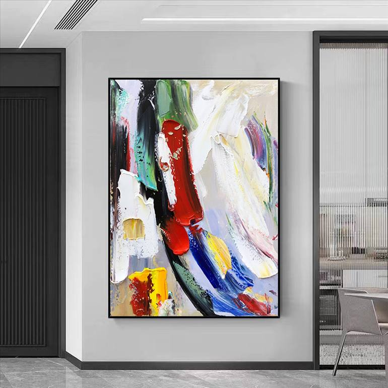 Original Abstract Expressionism Abstract Painting by jingshen you