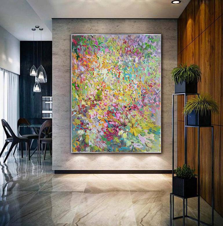 Original Abstract Expressionism Abstract Painting by Jingshen You