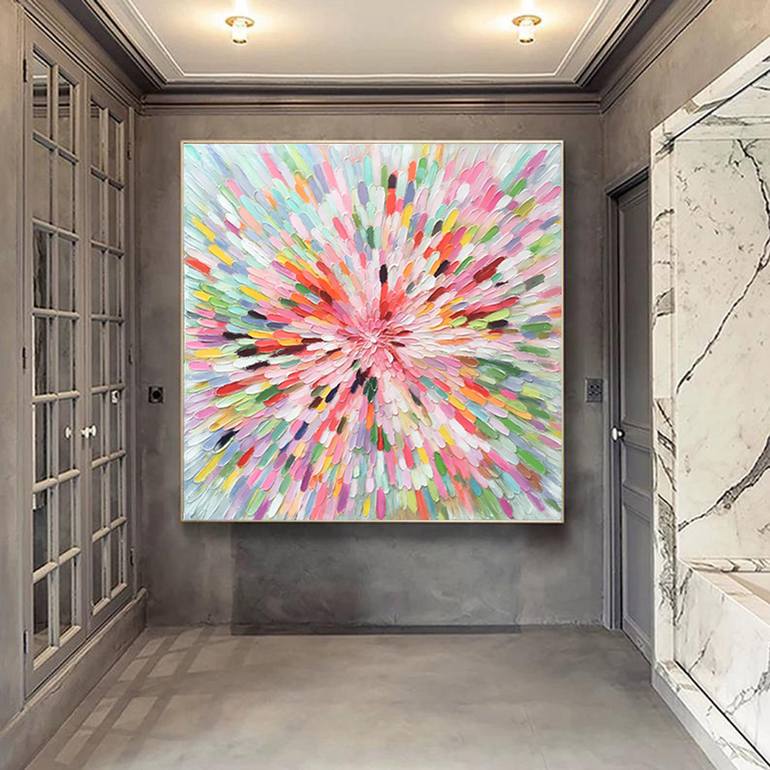 Original Abstract Expressionism Abstract Painting by Jingshen You