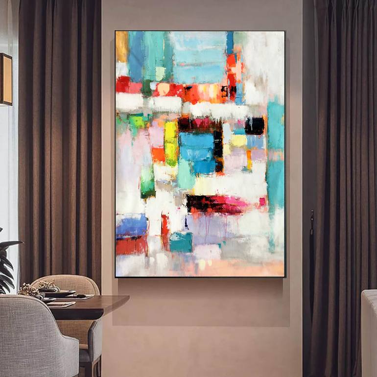 Original Abstract Expressionism Abstract Painting by jingshen you