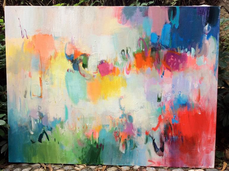 Original Abstract Expressionism Abstract Painting by Jingshen You
