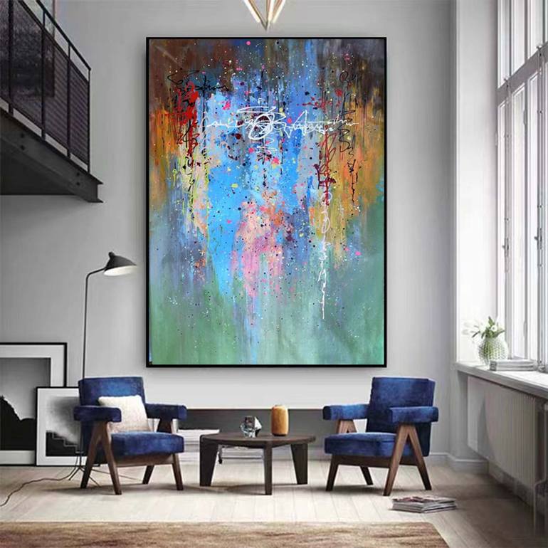 Original Abstract Expressionism Abstract Painting by jingshen you