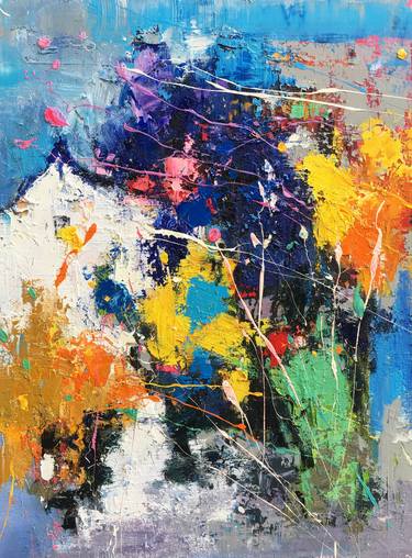 Original Abstract Expressionism Abstract Paintings by jingshen you