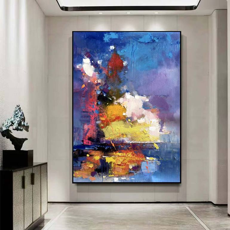 Original Abstract Expressionism Abstract Painting by jingshen you