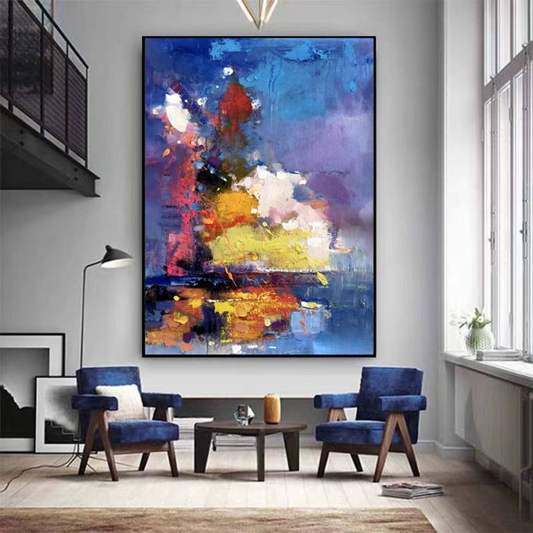 Original Abstract Expressionism Abstract Painting by jingshen you