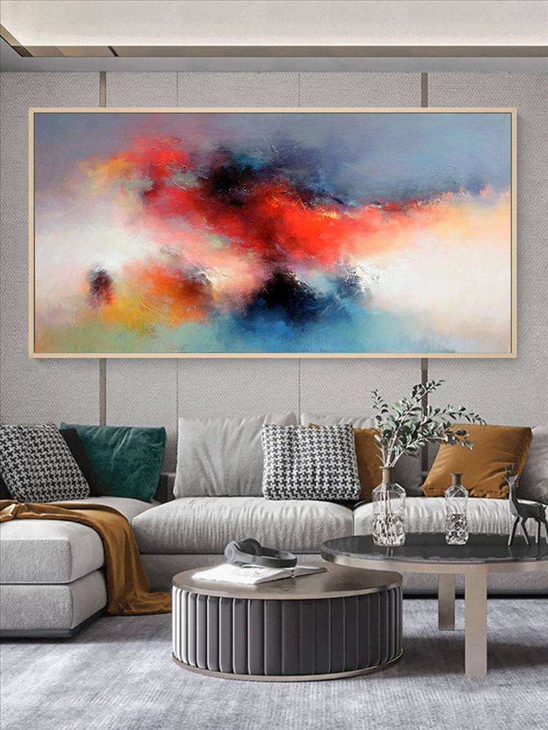 Original Abstract Expressionism Abstract Painting by jingshen you