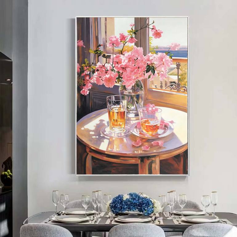 Original Abstract Still Life Painting by Jingshen You
